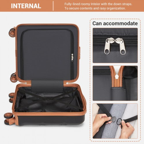 Kono KSK2596 Hard Shell Cabin Suitcase - 16 Inch