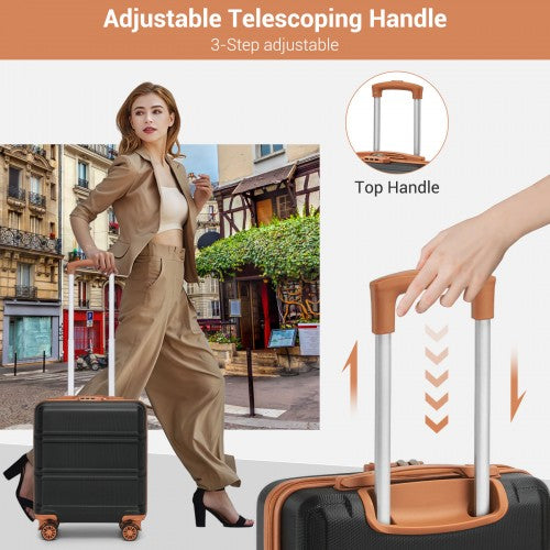 Kono KSK2596 Hard Shell Cabin Suitcase - 16 Inch