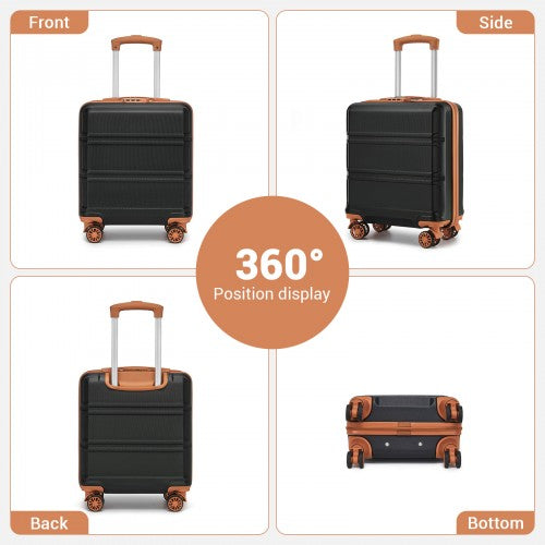 Kono KSK2596 Hard Shell Cabin Suitcase - 16 Inch