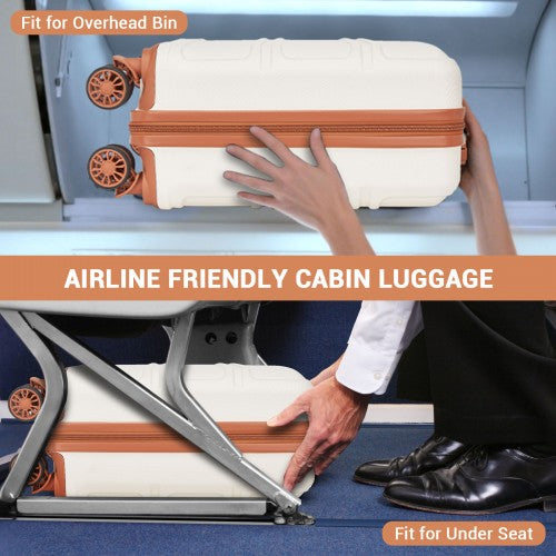 Kono KSK2596 Hard Shell Cabin Suitcase - 16 Inch