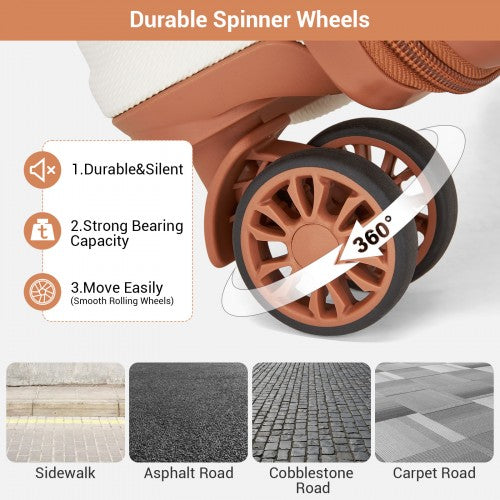 Kono KSK2596 Hard Shell Cabin Suitcase - 16 Inch