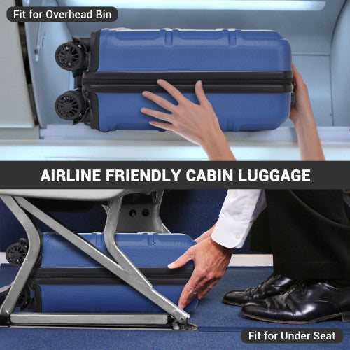 Kono KSK2596 Hard Shell Cabin Suitcase - 16 Inch