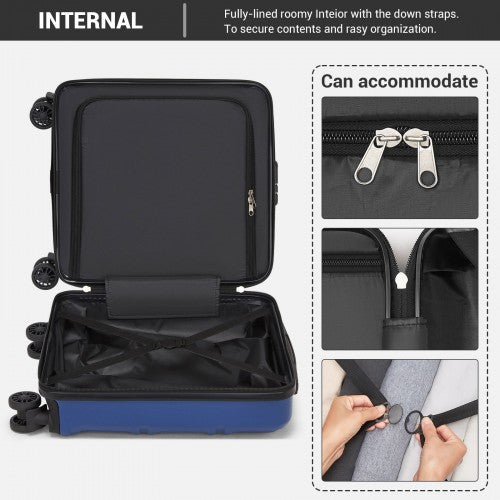 Kono KSK2596 Hard Shell Cabin Suitcase - 16 Inch