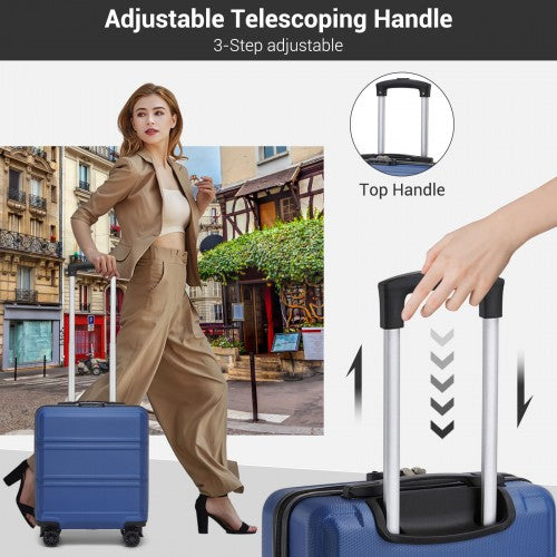 Kono KSK2596 Hard Shell Cabin Suitcase - 16 Inch