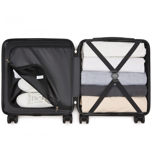 Kono KSK2596 Hard Shell Cabin Suitcase - 16 Inch