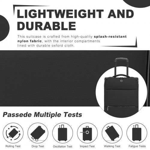 Kono KSN2593 Hard Shell Cabin Suitcase - 20 Inch