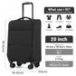 Kono KSN2593 Hard Shell Cabin Suitcase - 20 Inch