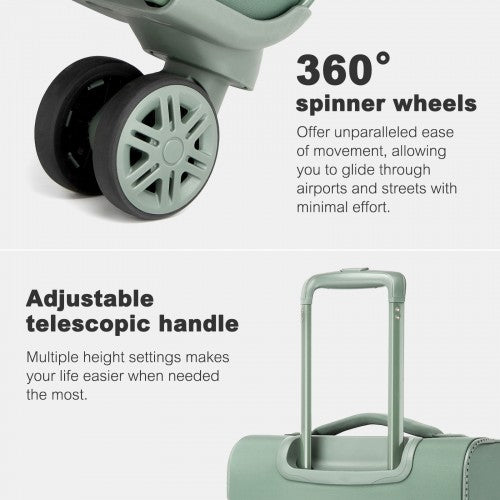 Kono KSN2593 Hard Shell Cabin Suitcase - 20 Inch