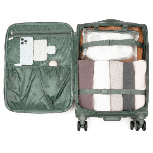 Kono KSN2593 Hard Shell Cabin Suitcase - 20 Inch