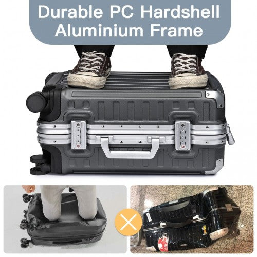 Kono KSS2481 Hard Shell Cabin Suitcase - 20 Inch