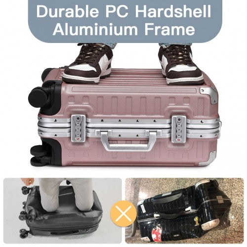 Kono KSS2481 Hard Shell Cabin Suitcase - 20 Inch