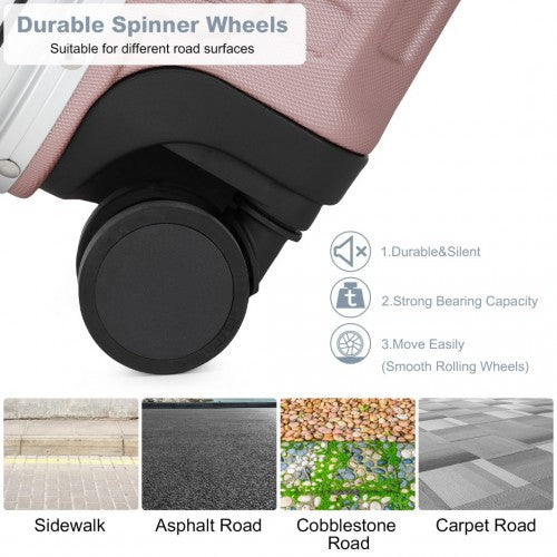 Kono KSS2481 Hard Shell Cabin Suitcase - 20 Inch