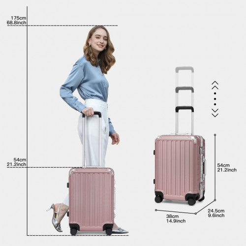 Kono KSS2481 Hard Shell Cabin Suitcase - 20 Inch