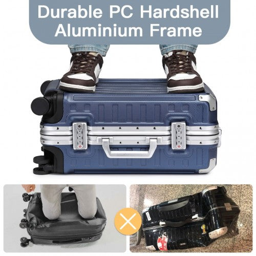 Kono KSS2481 Hard Shell Cabin Suitcase - 20 Inch