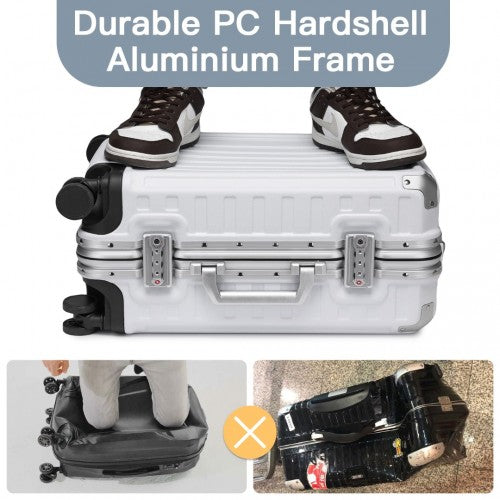 Kono KSS2481 Hard Shell Cabin Suitcase - 20 Inch