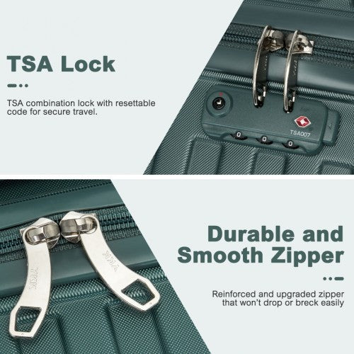 Kono KSS2495 Hard Shell Cabin Suitcase - 20 Inch