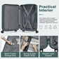 Kono KSS2495 Hard Shell Cabin Suitcase - 20 Inch