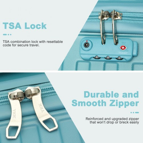 Kono KSS2495 Hard Shell Cabin Suitcase - 20 Inch