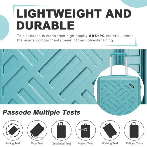 Kono KSS2495 Hard Shell Medium Suitcase - 24 Inch