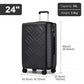 Kono KSS2495 Hard Shell Medium Suitcase - 24 Inch