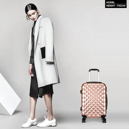 Kono K1992L Hard Shell Cabin Suitcase - 20 Inch