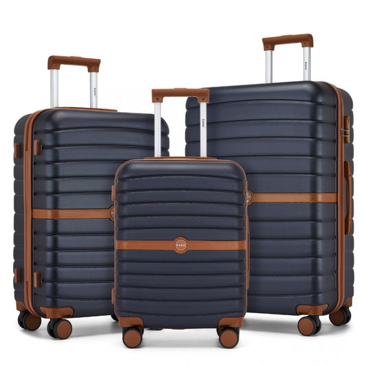 Kono Holiday Lightweight 4 Wheel Suitcase With TSA Lock