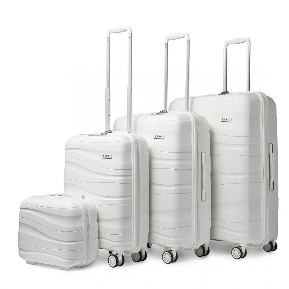 Kono K2094L Hard Shell 4 Piece Suitcase Set