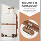 Kono Holiday Lightweight 4 Wheel Suitcase With TSA Lock