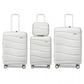 Kono K2094L Hard Shell 4 Piece Suitcase Set