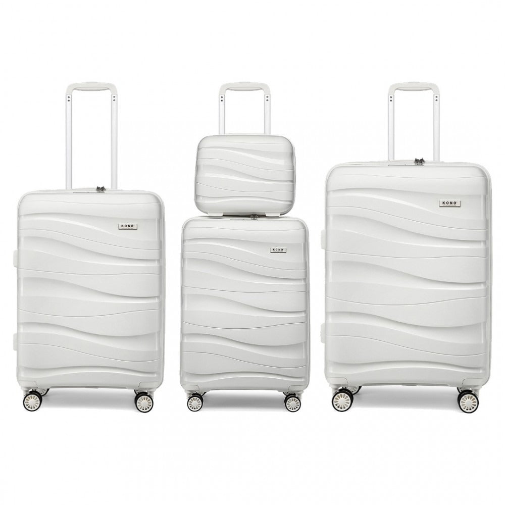 Kono K2094L Hard Shell 4 Piece Suitcase Set