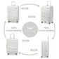 Kono Roamer Bright 4 Wheel Hard Shell Luggage With TSA Lock