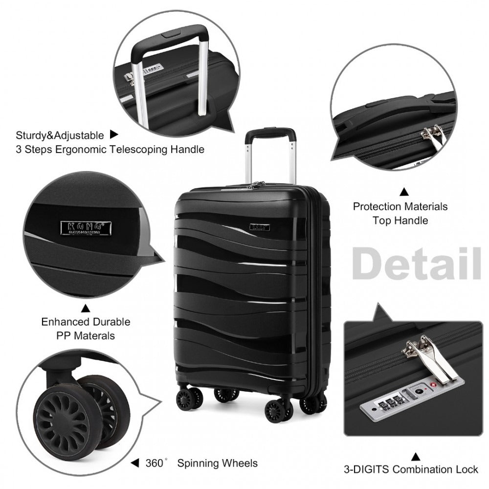 Kono K2094L Hard Shell Large Suitcase - 28 Inch