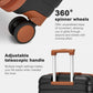 Kono Holiday Lightweight 4 Wheel Suitcase With TSA Lock