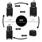 Kono Roamer Bright 4 Wheel Hard Shell Luggage With TSA Lock