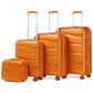 Kono K2094L Hard Shell 4 Piece Suitcase Set