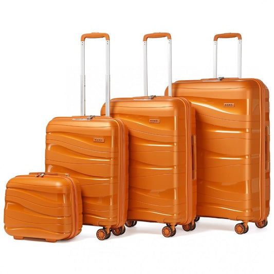 Kono K2094L Hard Shell 4 Piece Suitcase Set