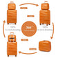 Kono Roamer Bright 4 Wheel Hard Shell Luggage With TSA Lock