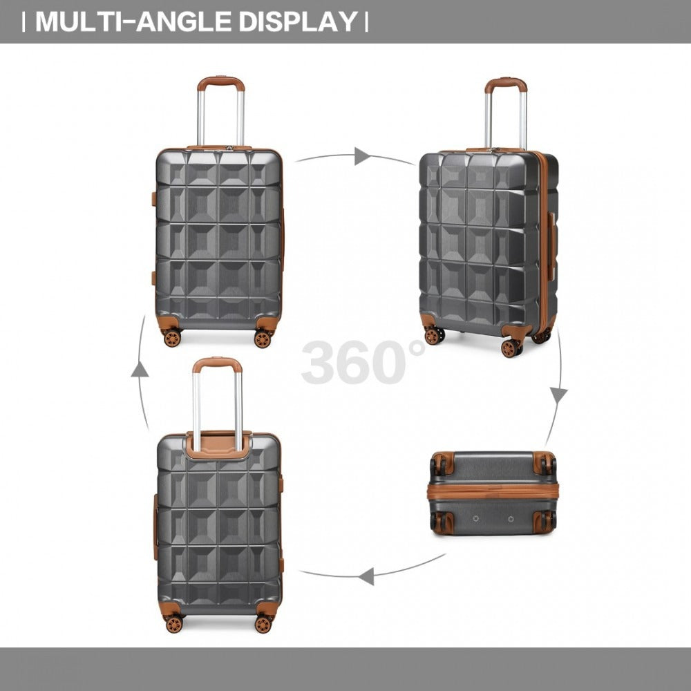Kono K2292L Hard Shell Luggage With TSA Lock