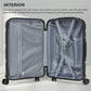Kono Escape Lightweight 4 Wheel Hard Shell Suitcase With TSA Lock