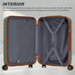 Kono Holiday Lightweight 4 Wheel Suitcase With TSA Lock