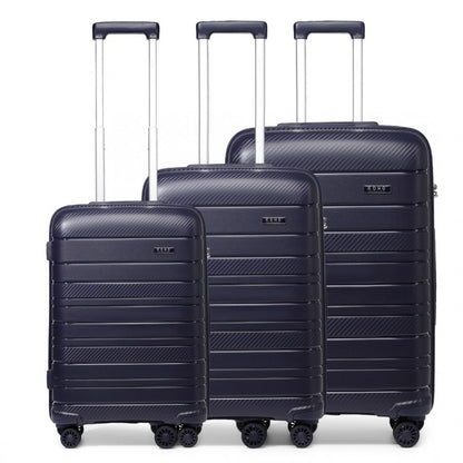 Kono Horizon 4 Wheel Hard Shell Suitcase with TSA Lock