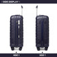 Kono Horizon 4 Wheel Hard Shell Suitcase with TSA Lock