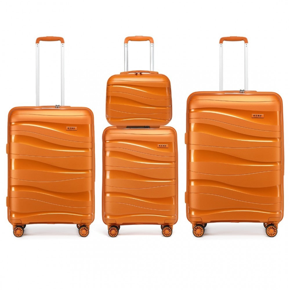 Kono K2094L Hard Shell 4 Piece Suitcase Set