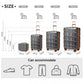 Kono K2292L Hard Shell Luggage With TSA Lock