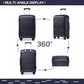 Kono Horizon 4 Wheel Hard Shell Suitcase with TSA Lock