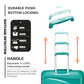 Kono Roamer Bright 4 Wheel Hard Shell Luggage With TSA Lock