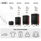 Kono K2292L Hard Shell Luggage With TSA Lock