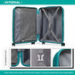 Kono Roamer Bright 4 Wheel Hard Shell Luggage With TSA Lock