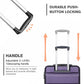 Kono K2191 Hard Shell Luggage With TSA Lock