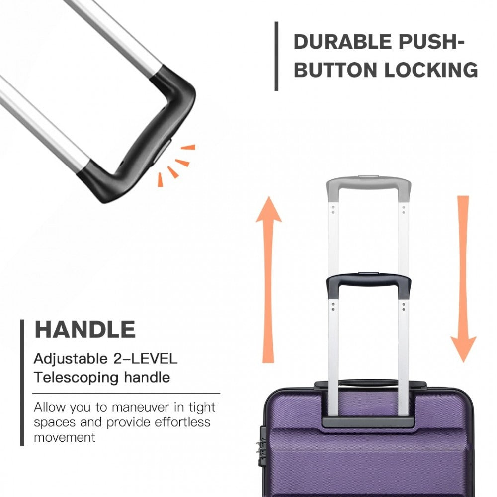 Kono K2191 Hard Shell Luggage With TSA Lock